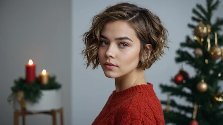 15 Christmas Hairstyles for Short Hair Women: Festive Looks to Try